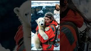 A Heartwarming ArcticRescue:Polar Bear Cub Saved Forom a cave #️##‍️️Alivlogs