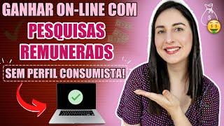 COMO GANHAR RENDA EXTRA NA INTERNET COM 3 SITES DE PESQUISA REMUNERADA | Sem perfil consumista