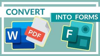 Turn a Word document or PDF into A Quiz with Microsoft Forms