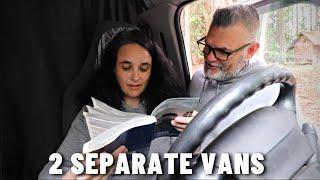 Why we live in two separate vans | Van life couple