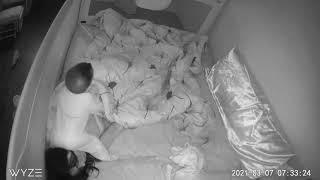 Baby Monitor Captures: How baby wakes up mom in the morning