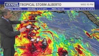 Tropical storm Alberto closing in on Mexico's coast | Forecast