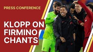 Jurgen Klopp reacts to Roberto Firmino chants and reveals plan for Anfield send-off