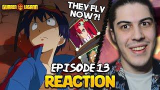 BATTLE IN THE SKY! - Gurren Lagann (Dub) | Episode 13 Reaction