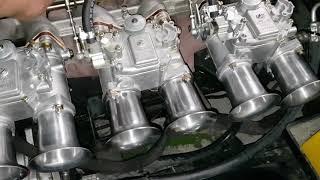 First start up of triple Mikuni 44s on a stock L26 engine