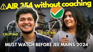 JEE Mains 2024 - Must Know Tips by AIR 354 (without Coaching)  | Topper's SECRETS Revealed!