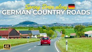 Scenic Drive in Germany Fulda, 4K Driving Tour through Country Roads Spring 2024