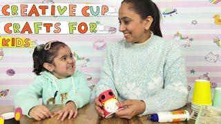 Creative Cup Crafts for Kids | Cool Kids Crafts | Cute Animal Paper Cups | Follow Jasmeh