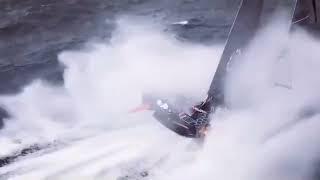 Extreme sailing at 35 knots on Imoca 60 [11 Hour racing]