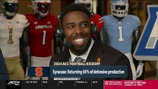 ACC Kickoff | Justin Barron & Fadil Diggs on ACCN