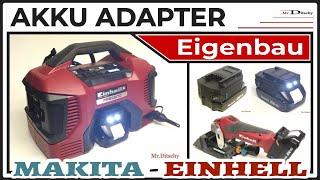 MAKITA-EINHELL 18V Akku X-Change mit Abschaltung/Tiefentladeschutz | AkkuAdapter Mr.Ditschy