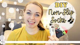 DIY NON-SLIP SOCKS |  ABS Sock Stop Paint | Whitney Gorman