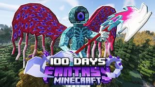 I Survived 100 Days in FANTASY Minecraft RPG