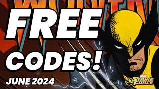 FREE CHARACTERS, GOLD, & REWARDS with FREE CODES! JUNE 2024 UPDATED | MARVEL Strike Force - MSF