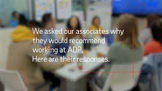 Why would you recommend working at ADP?