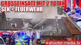   2 TOTE - GROSSEINSATZ mit SEK & FEUERWEHR   |   Hausbrand in Esslinger Altstadt  