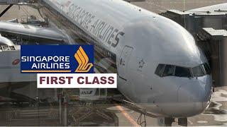 MARVELOUS SINGAPORE AIRLINES FIRST CLASS - SQ 631 - TOKYO HANEDA TO SINGAPORE - BOEING 777-300ER