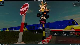 ROBLOX - Cars vs trains - All railroads crossings (#1)