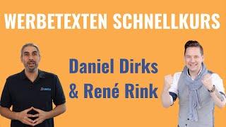 Werbetexten einfach und schnell lernen mit René Rink & Daniel Dirks (Anleitung für Einsteiger)