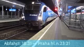 CD Railjet 1216 & EC 76 "Antonin Dvorak" TrainView 12.2 (SüdbahnTour´14)