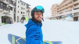 birthday in val d'isère, france