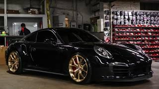 Porsche 911 with GOLD HRE Wheels!