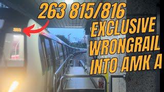 [SMRT/WRONGRAIL INTO AMK A!!!] Set 815/816 NS16 Ang Mo Kio to NS15 Yio Chu Kang - ALS R151