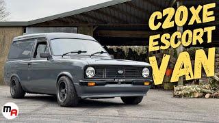 WICKED C20XE SWAPPED MK2 FORD ESCORT VAN - MORE SMOKE