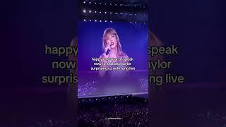 Taylor Swift unexpectedly performed another song for the crowd 