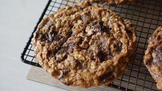 Giant Oatmeal Walnut Cookies - Treats By Jenny