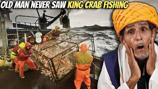 Villagers React to Alaskan Crab Hunting for the First Time! Tribal People Try