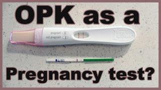 Can you use an OPK as a PREGNANCY test?