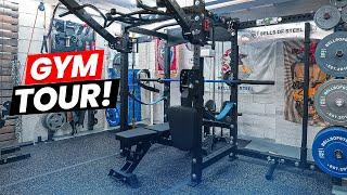 Gym Tour 2024 | Inside My 644 Sq Ft Basement Gym Packed with Equipment | Kaizen DIY Gym