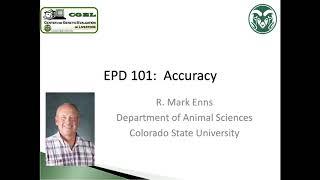 EPD 101: Accuracy