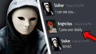 TROLLING A SCARY CURSED STALKER ON DISCORD! (He Hacked Me)