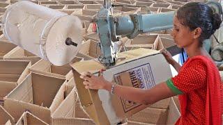 Amazing 10000 EGG BOXES making machine Cartoon Factory in Small Scale Industries