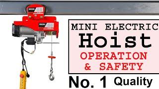 Mini Electric wire rope Hoist with Trolley
