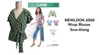 NewLook 6560 Wrap Blouse Sewing Tutorial