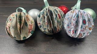 2 ways DIY Honeycomb Ball Ornament  | Paper Craft Christmas Ideas