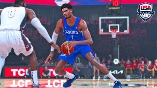 Wemby vs LeBron! | NBA 2K24 Olympics Mode | USA vs France Exhibition Gameplay