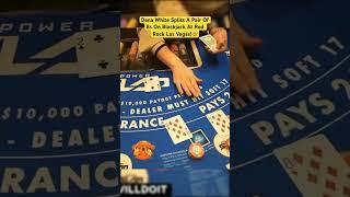 Dana White Splits A Perfect Pair On Blackjack At Red Rock Las Vegas! #danawhite #blackjack #casino