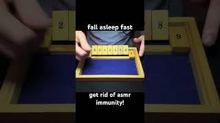 shut the box asmr  | fall asleep fast & get rid of asmr immunity with this game  #shutthebox #asmr