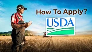 How to Get USDA Grants & Subsidies: A Step-by-Step Guide for Farmers | How to apply for USDA in US