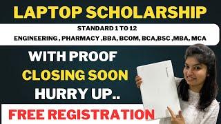 LAPTOP SCHOLARSHIP -2025 - FREE REGISTRATION - ALL COLLEGE STUDENTS - STANDARD 1 TO 12