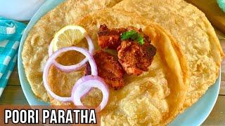 Poori Paratha Ki Original Recipe  I پوری پراٹھا I पूरी पराठा I BBQ k sath Khane wala Poori Paratha