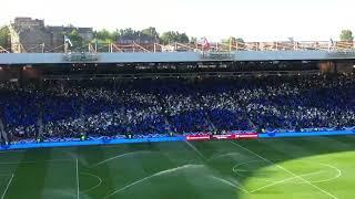 Flag display at Hampden before Ukraine walloping