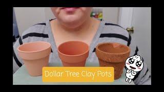 Dollar Tree Clay Pots - Maseteros de Dollar Tree.