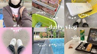 daily vlog : 6AM productive , grocery time , go to ikea , healthy breakfast , sushi˚⋆୨୧