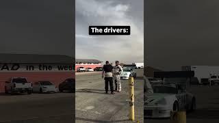 Race car drivers vs their race cars 