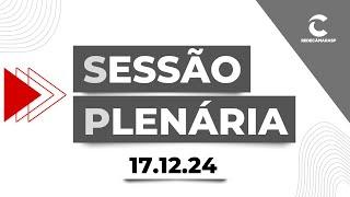 Sessão Plenária da Câmara Municipal de São Paulo | 17/12/2024